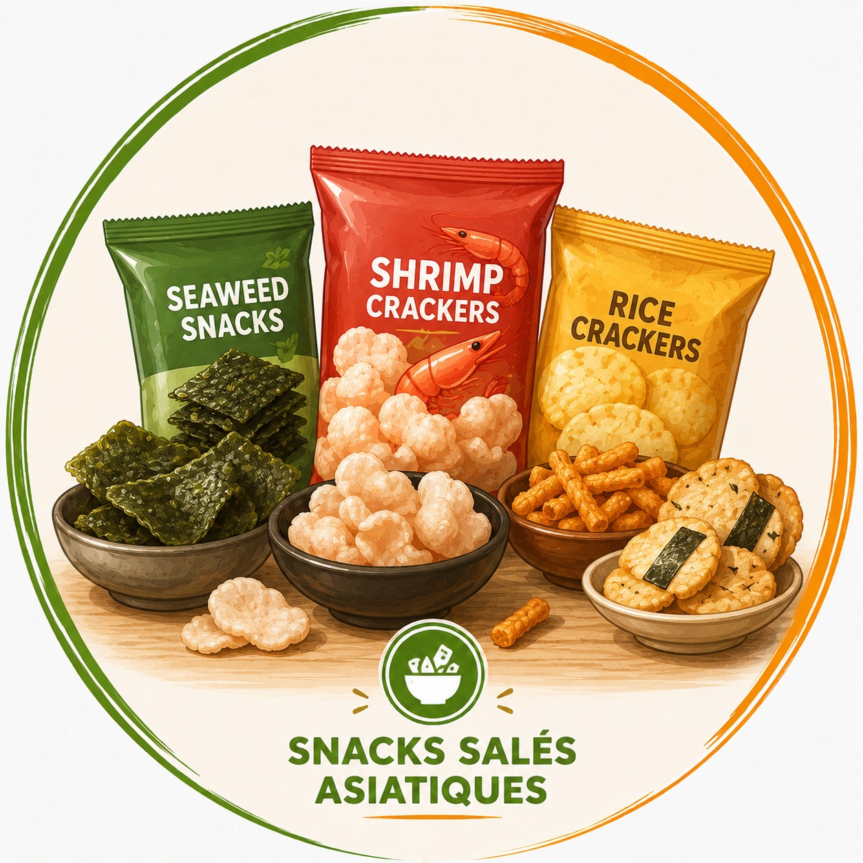 Snacks Salés Asiatiques