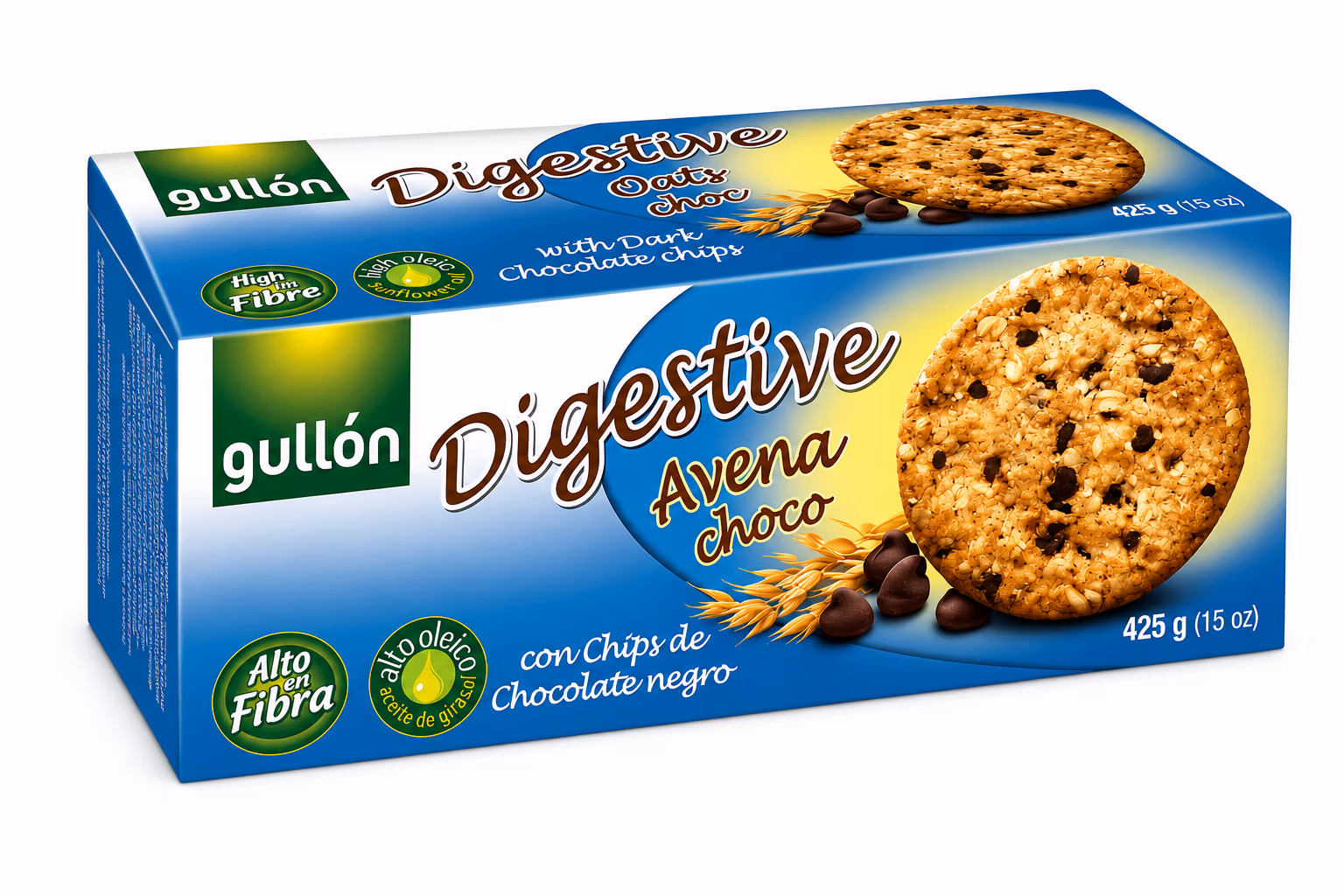 Gullon Digestive Oats Chocolate Chips 425g