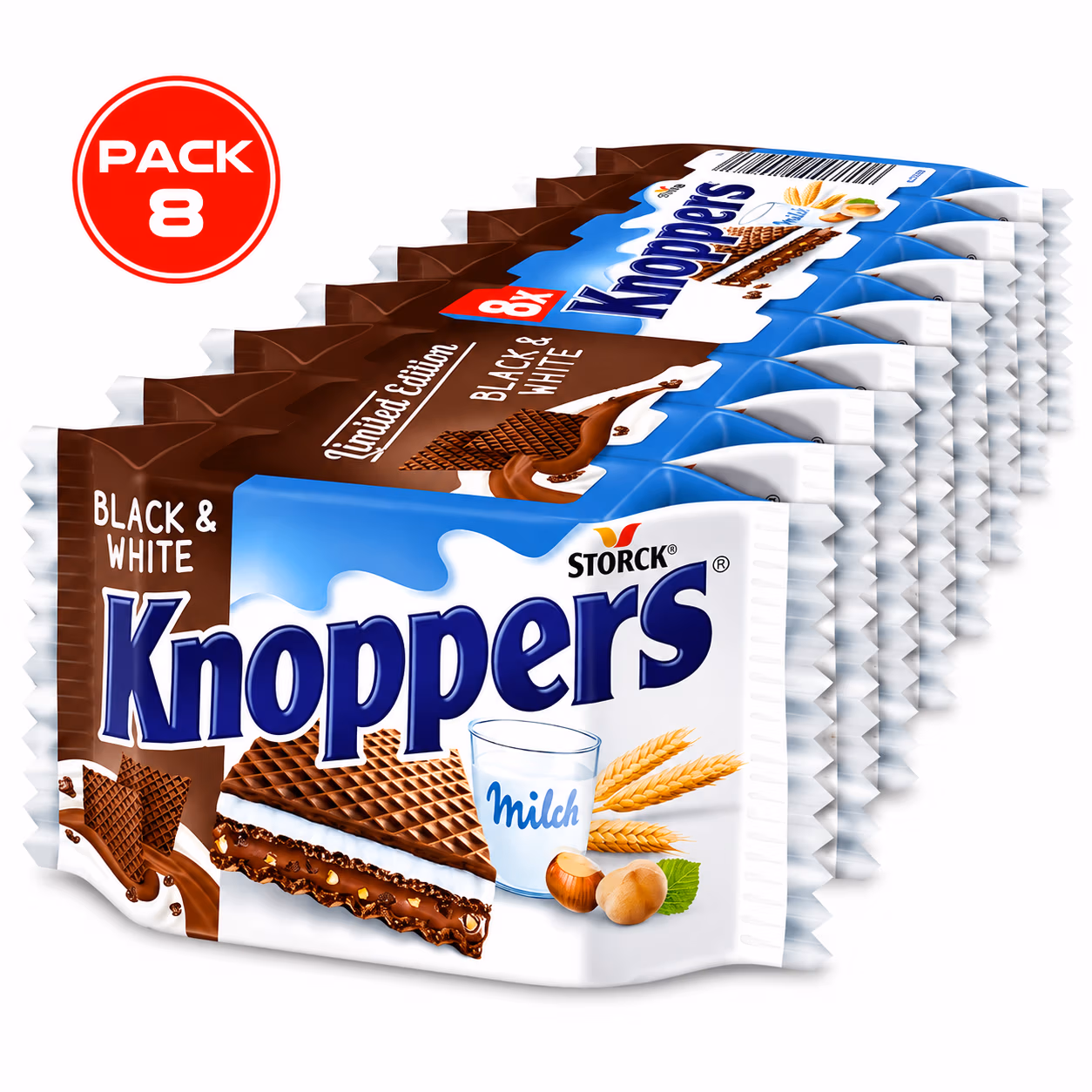 Knoppers Black & White 200g (8x25g)