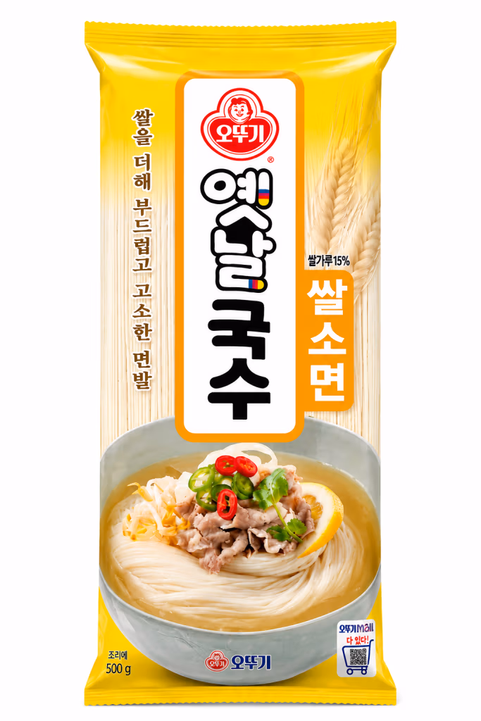 Ottogi Wheat Noodle Wild Round 500g