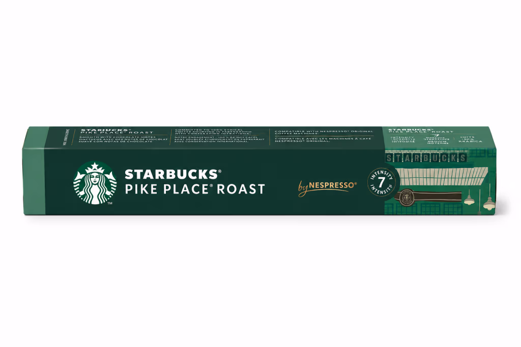 Starbucks® Pike Place® Roast by Nespresso® Capsules de Café Compatibles Nespresso® Original x10