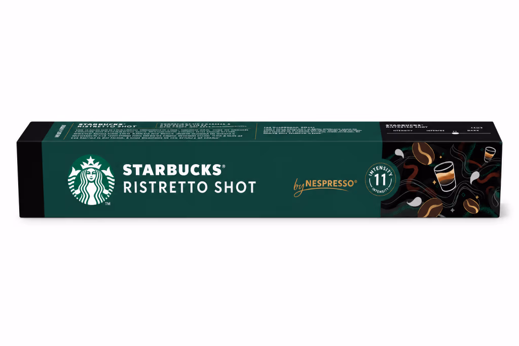 Starbucks® Ristretto Shot by Nespresso® Capsules de Café Compatibles Nespresso® Original x10