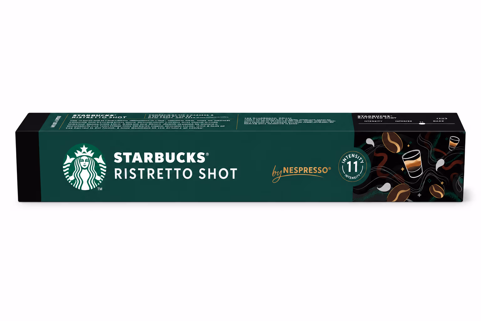 Starbucks® Ristretto Shot by Nespresso® Capsules de Café Compatibles Nespresso® Original x10