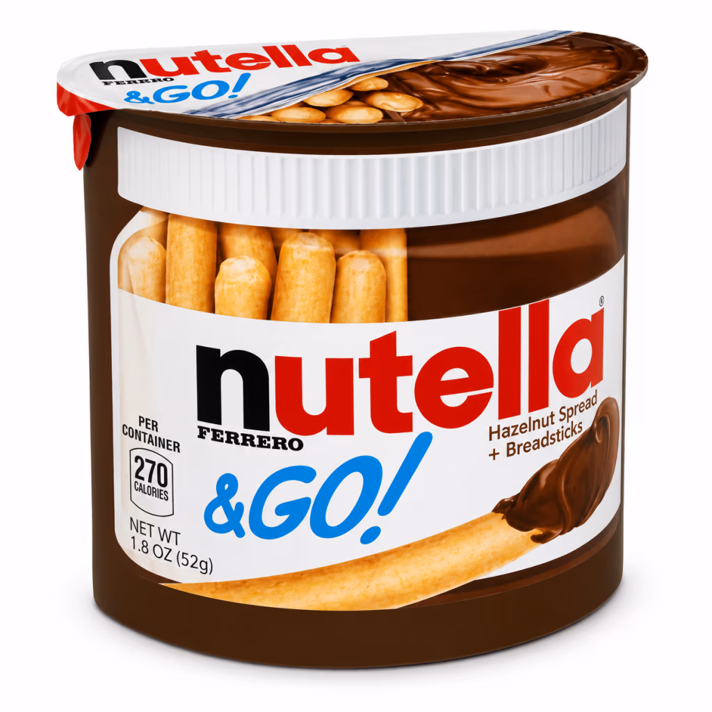 Nutella & GO! Pâte à Tartiner aux Noisettes et Gressins 52 g