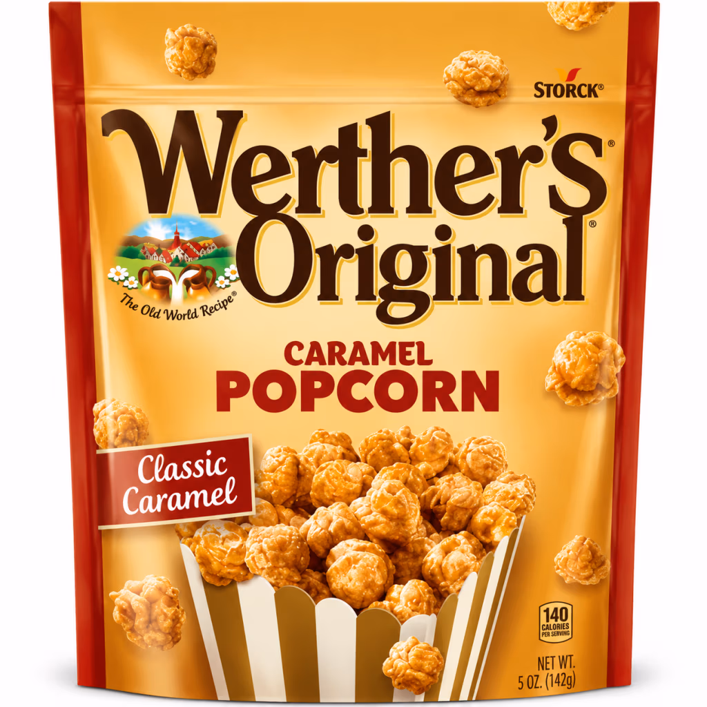 Werther's Original Caramel Popcorn Classic Caramel 140g, Popcorn au Caramel
