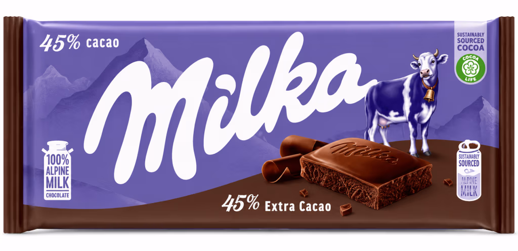 Tablette Milka 45% Extra Cacao 100g