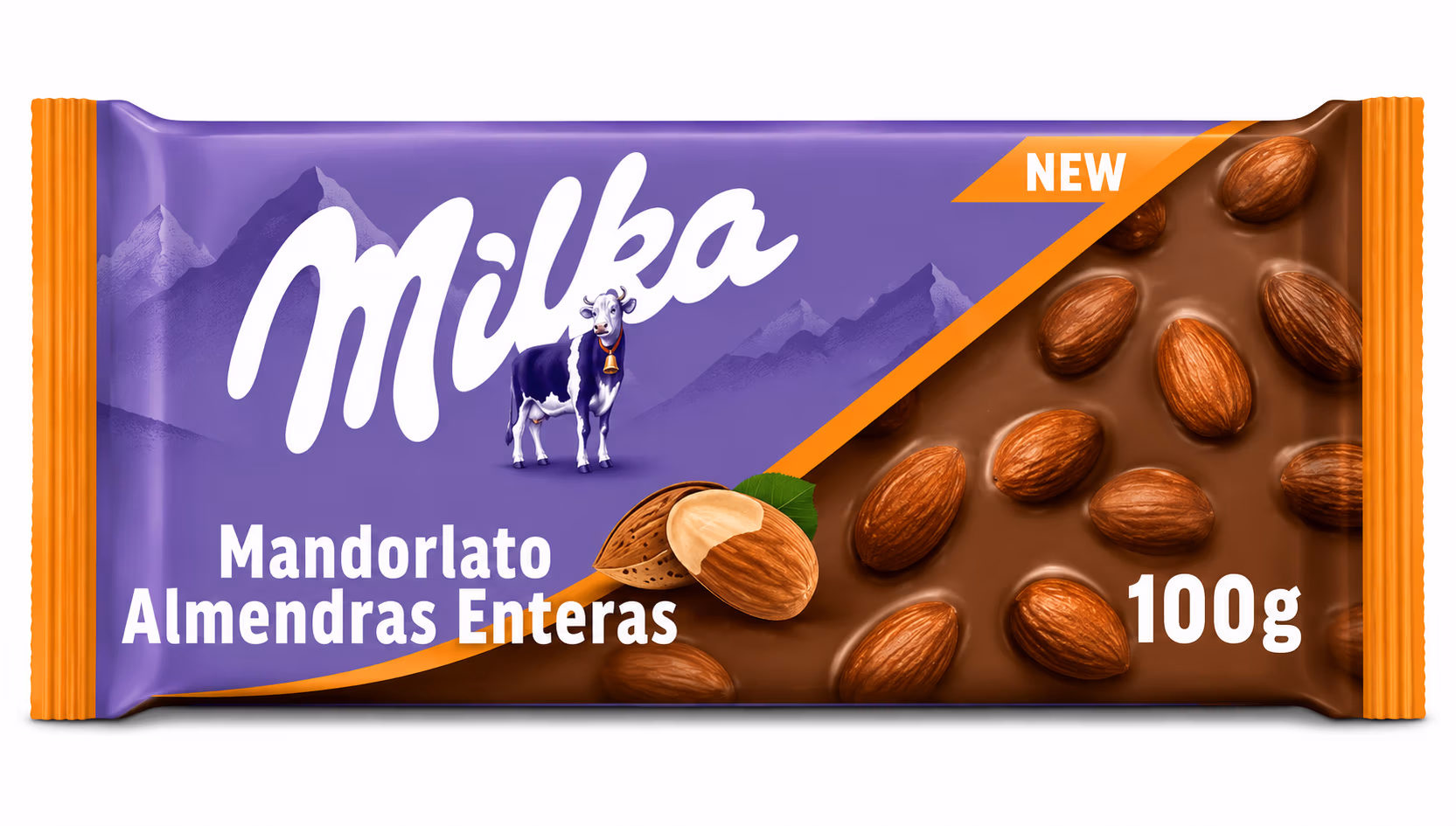 Milka Chocolat au Lait aux Amandes Entières 100g