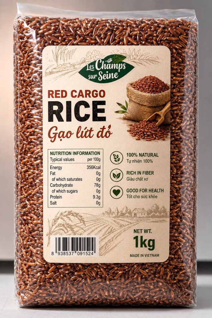 Gao lut do Red Cargo Rice 1kg