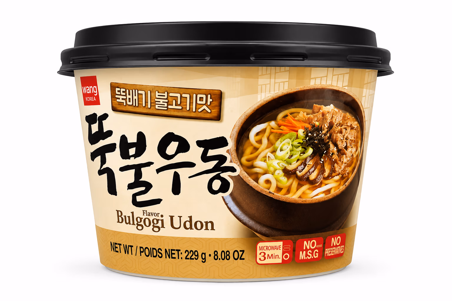 Bulgogi Udon, Nouilles Coréennes Saveur Bulgogi 229g