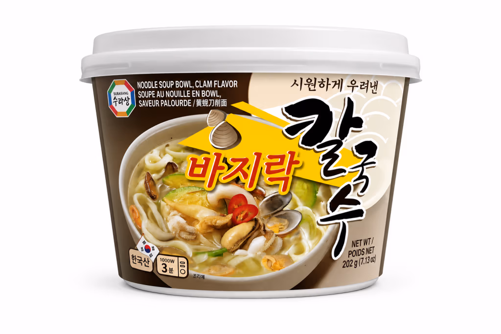 Clam Udon Bowl, Soupe de Nouilles Udon aux Palourdes 202g