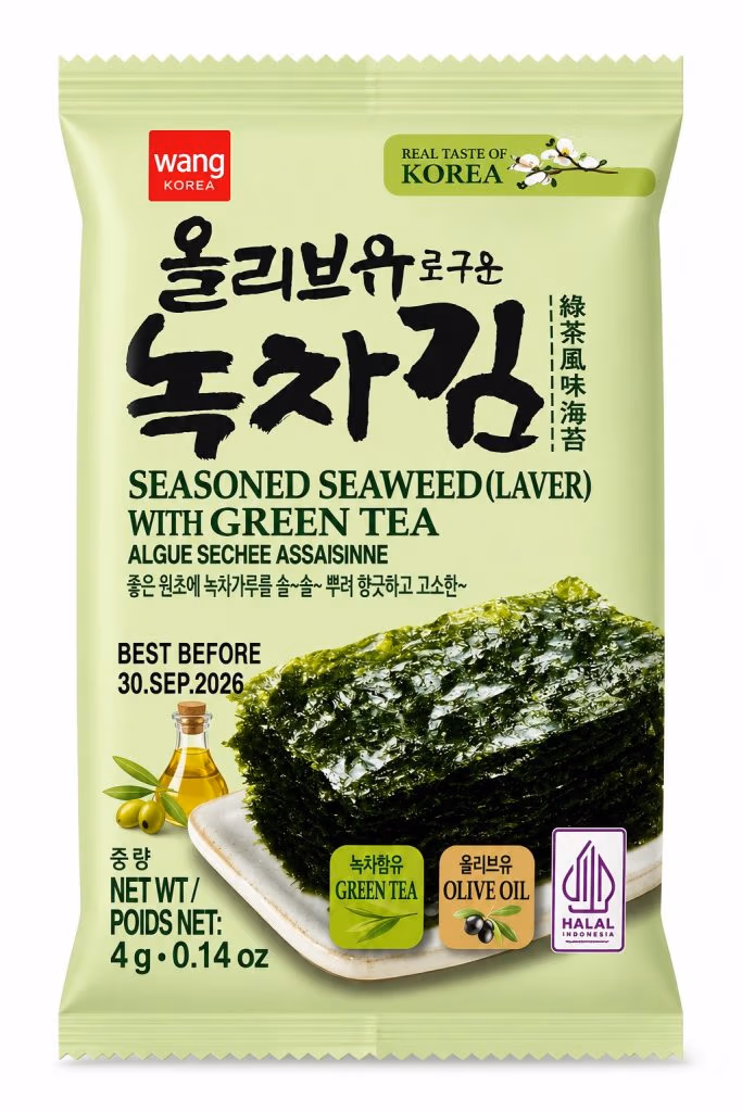 Algues Assaisonnées au Thé Vert Seasoned Seaweed with Green Tea 4g