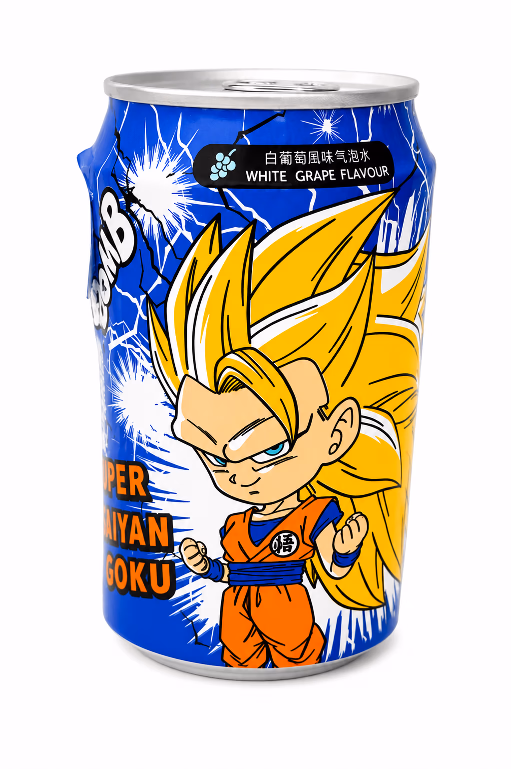 Boisson Gazeuse Saveur Raisin Blanc, Édition Super Saiyan Goku (Dragon Ball)
