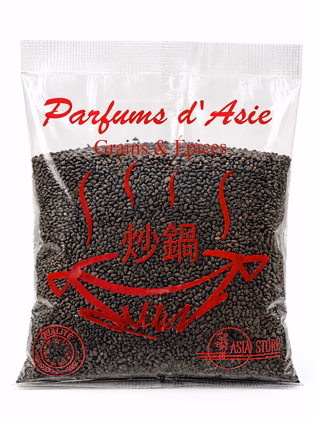 Graines de Sésame Noir, Parfums d'Asie 100g, Qualité Premium