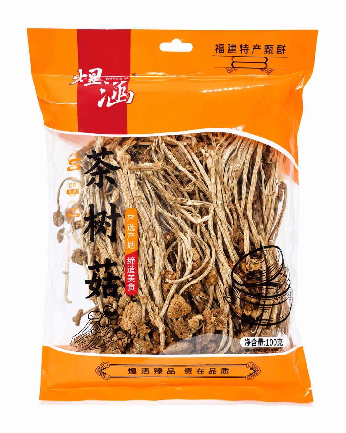 Champignons Chinois Enoki Séchés Premium, 100 g