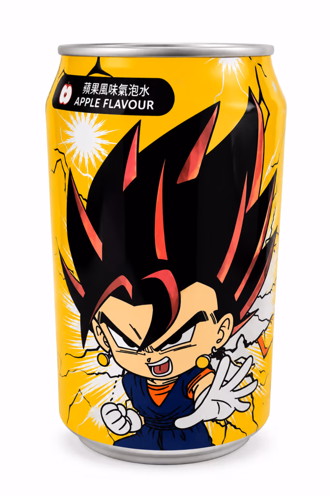 Boisson Gazeuse Saveur Pomme, Édition Vegito (Dragon Ball)