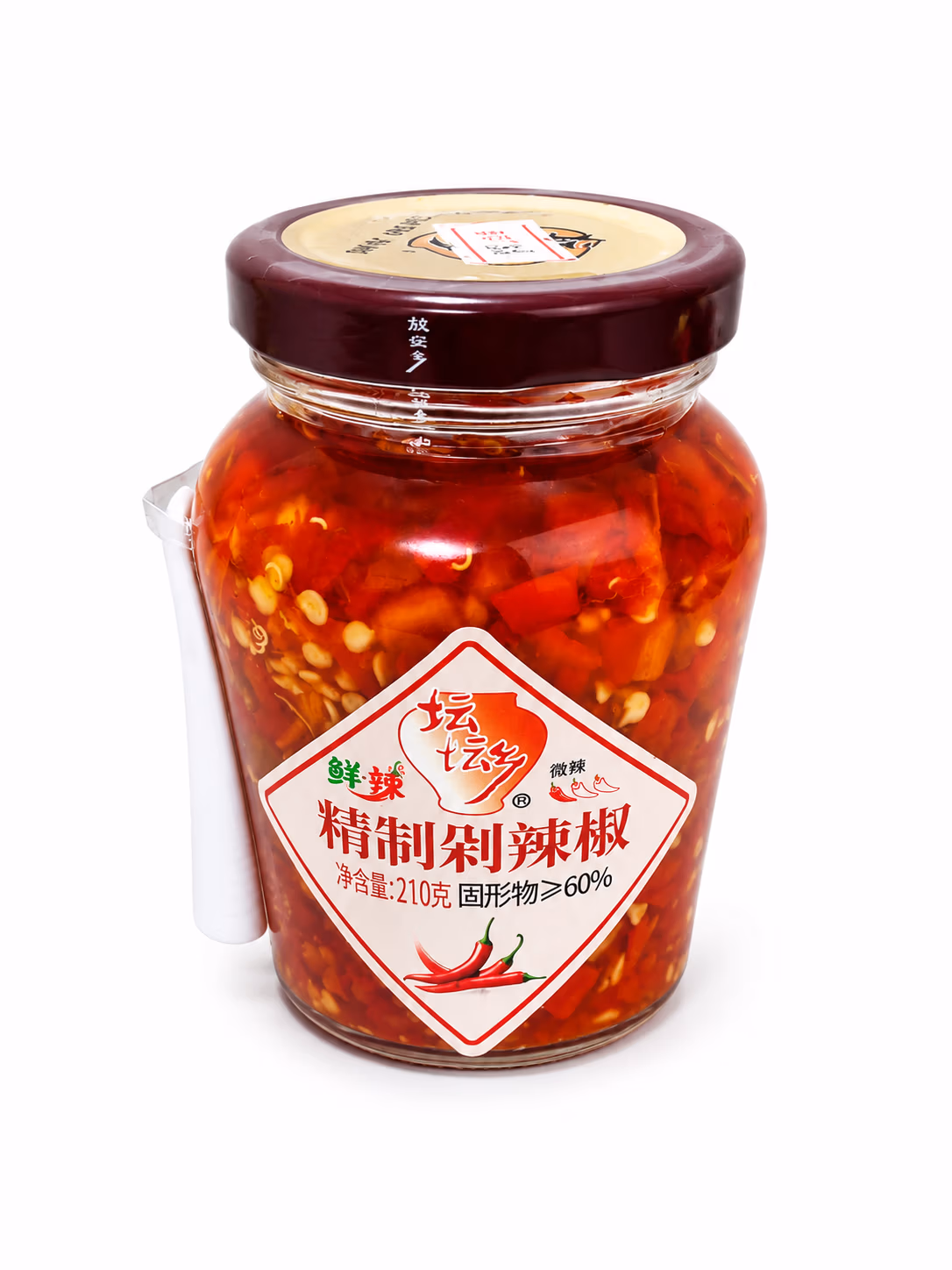 Piments Rouges Asiatique Émincés Marinés, 210g