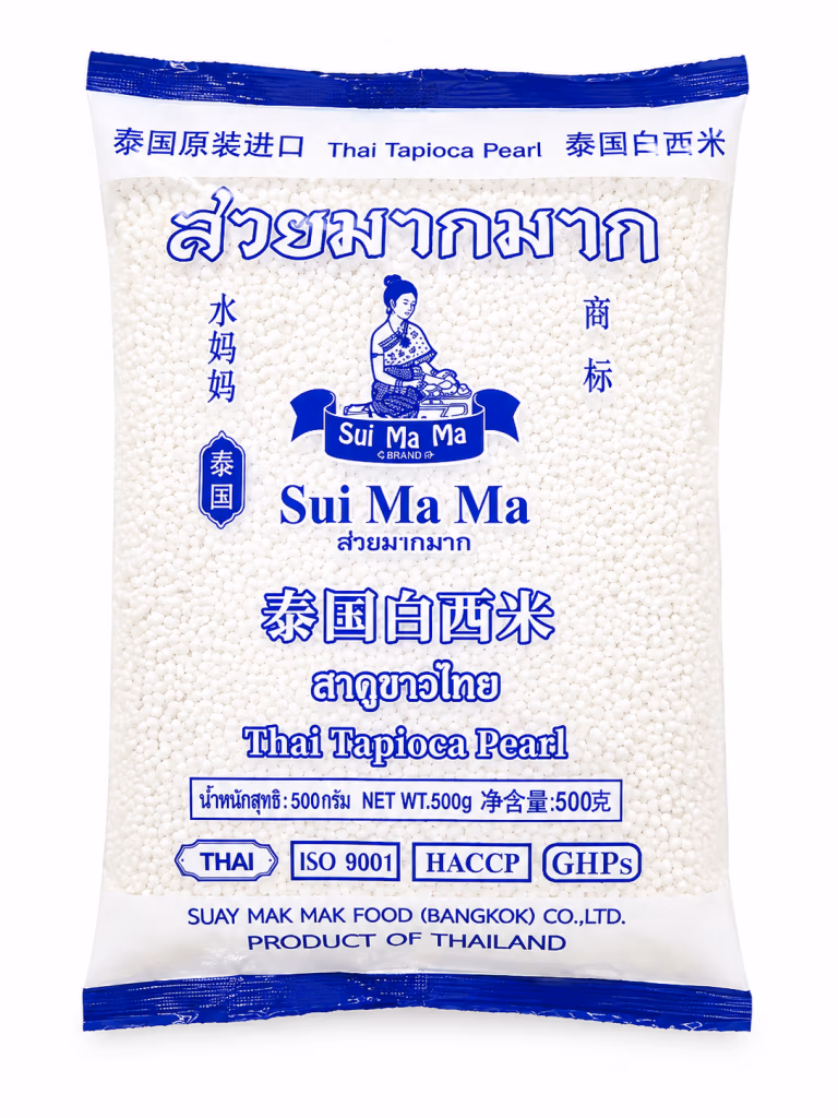 Perles de Tapioca Blanches Thaïlandaises, Sui Ma Ma 500 g