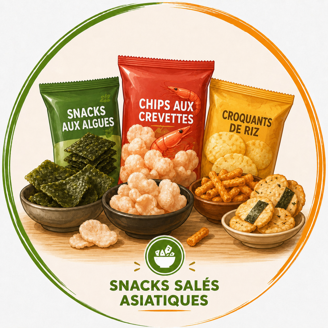 Snacks Salés Asiatiques